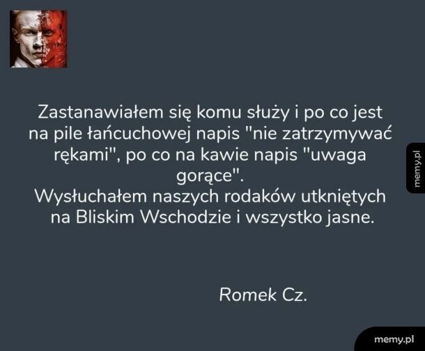 Nie będzie mi państwo m&oacute;wić gdzie mam jechać. Hehe dupa a nie ryzyko, jadę!! ........ Państwo RATUJ!!!!