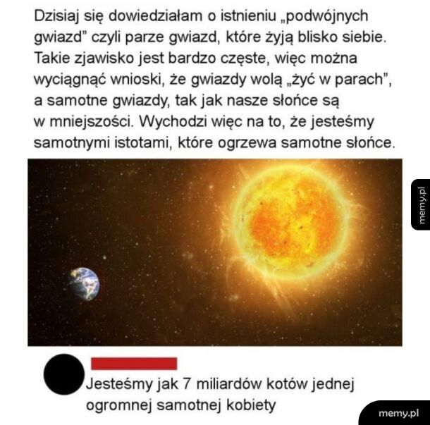 Samotne słońce