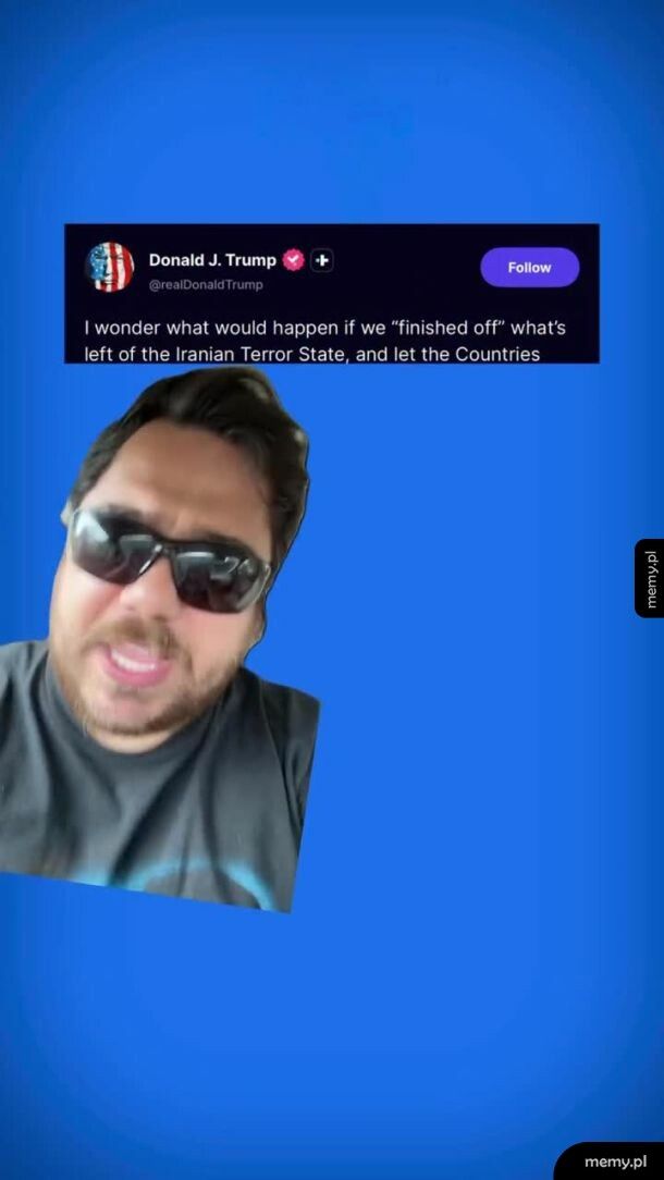 Jak coś to Trump zachowuje zimną krew