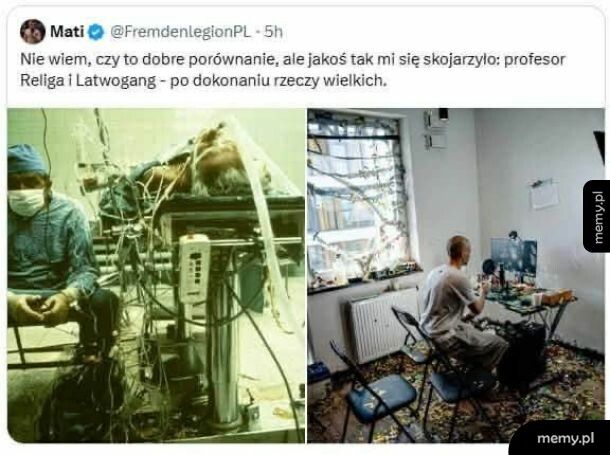 Ja też nie wiem czy to dobre por&oacute;wnanie