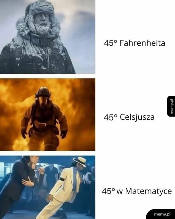 45 stopni