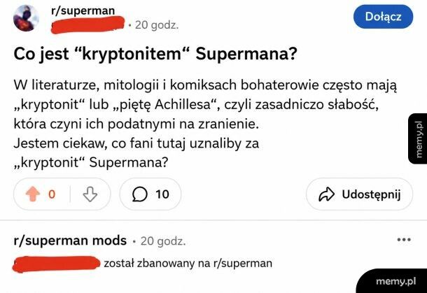Co jest kryptonitem Supermana?