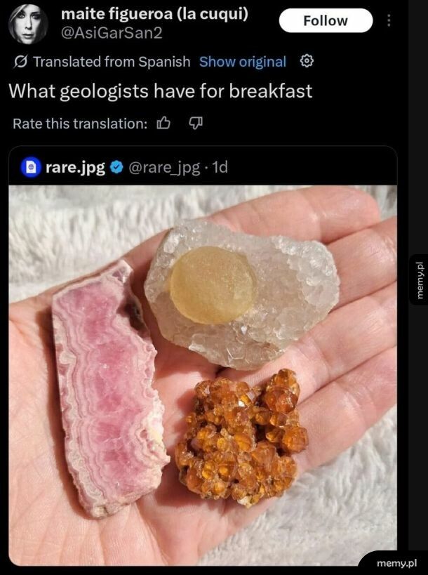 Śniadanie geologa