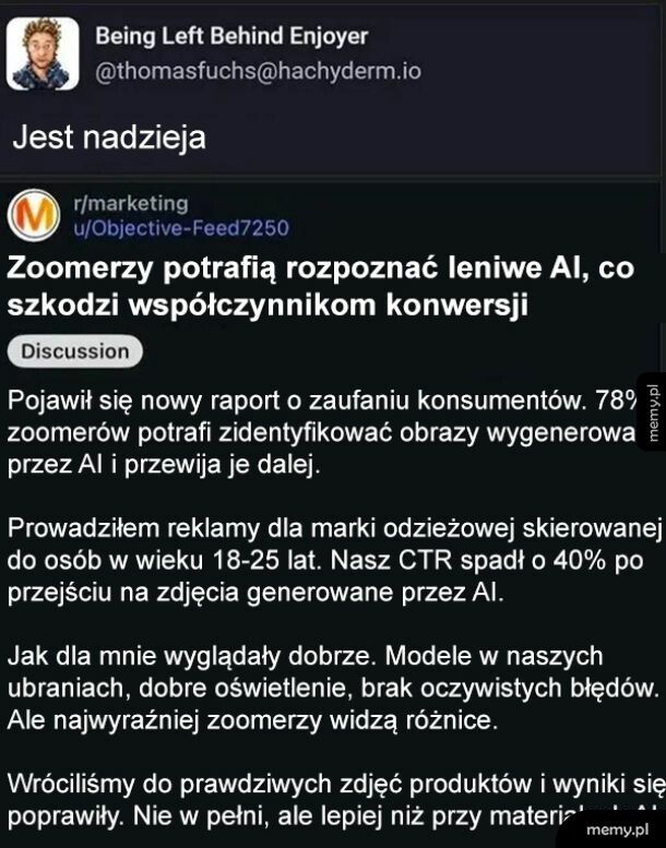 Nasz gatunek się adaptuje do spie**olonych czas&oacute;w