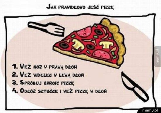 Jak prawidłowo jeść pizze