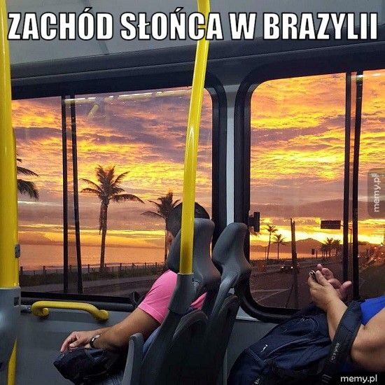 Zachód słońca w Brazylii 