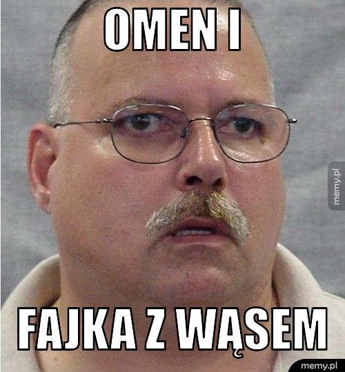 Omen i fajka z wąsem