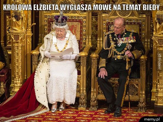 Królowa Elżbieta wygłasza mowę na temat biedy   