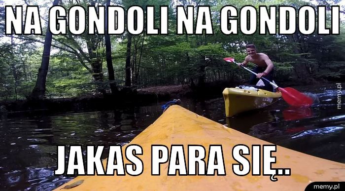Na gondoli na gondoli Jakas para się..