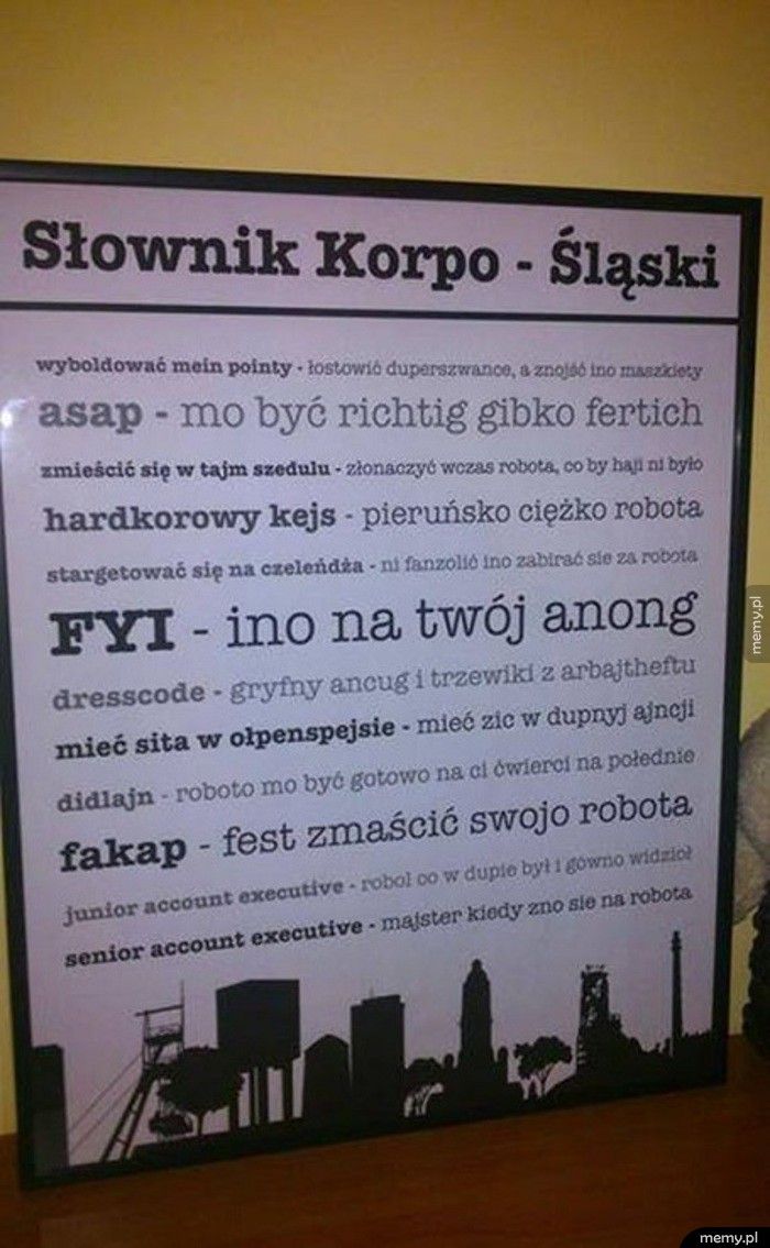 Słownik korpo-śląski      
