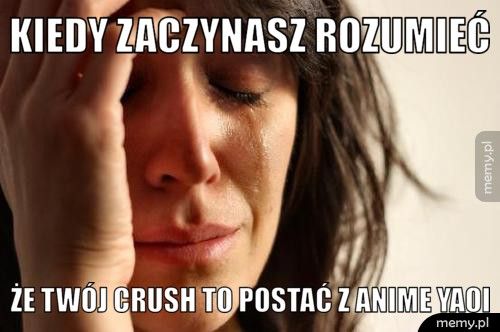 Kiedy zaczynasz rozumieć że twój crush to postać z anime yaoi