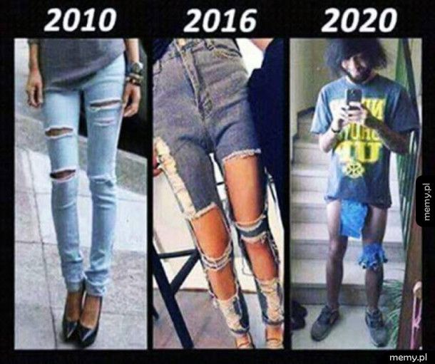 Ewolucja jeansów