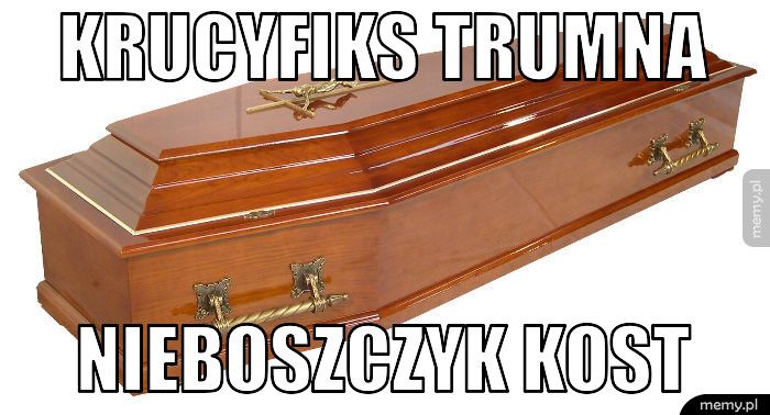 krucyfiks trumna nieboszczyk kost