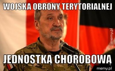 Wojska obrony terytorialnej Jednostką chorobową