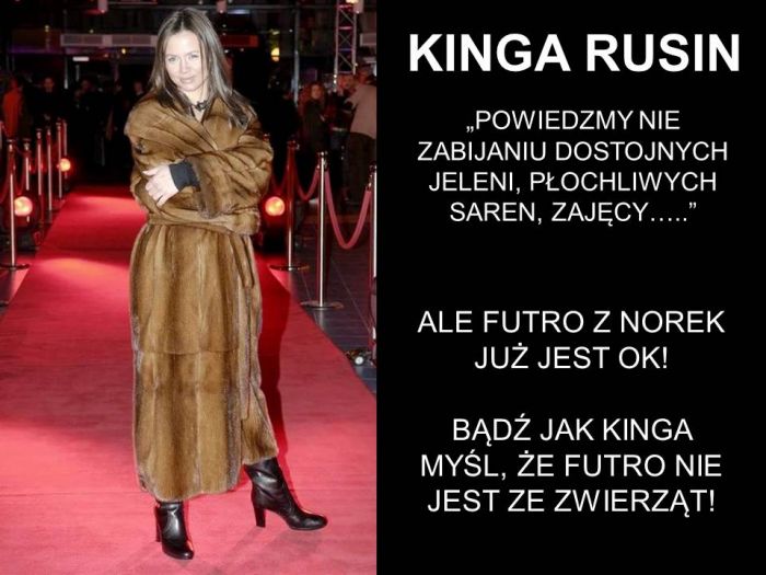Kinga Rusin walczy w obronie zwierząt