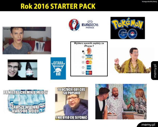 Rok 2016 starter pack