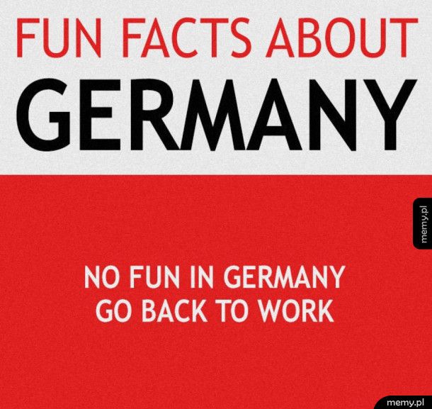 Śmieszny fakt o Niemcach