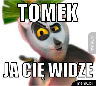 Tomek ja cię widze