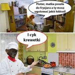 Kiedy Pioter ma zrobić obiad