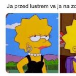 Przed lustrem vs na zdjęciu