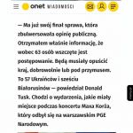 Donald Tusk o sytuacji na koncercie Maxa Korża