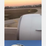 Moment uderzenia stada ptaków w samolot AK31