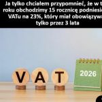 15 rocznica podniesienia VATu