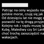Za biedny na wakacje nad morzem