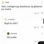 Inteligencja po matce